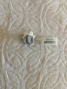 SILVER RING JIBBITZ SILVER RING SHOE CHARM FITS CROCS WEDDING RING JIBBITZ - Picture 1 of 1
