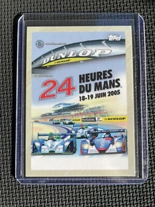 2023 TOPPS 24 HOURS OF LE MANS POSTER ART CARD 2005 AUDI R8 Only 188 Made - Picture 1 of 3