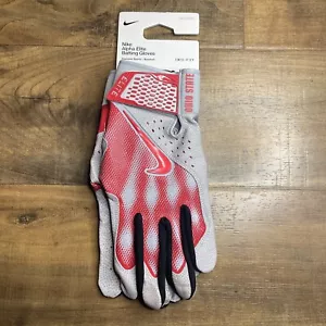 Nike Alpha Elite Ohio State Buckeyes Baseball Batting Gloves FB4182-036 Size XXL - Picture 1 of 5
