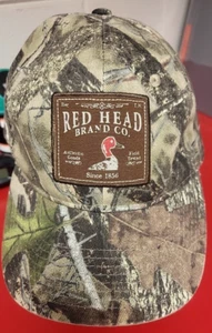 Red Head 12 Gauge Camo Baseball Hat Adjustable Q3 Technology Hunting Trucker - Picture 1 of 6