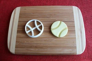 Cortador de galletas de béisbol para pasteles deportivos cortador de fondant tapa para cupcakes - Imagen 1 de 1