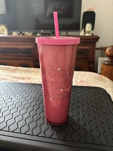 Starbucks Pink Tumbler Be Bold And Shine As New - Picture 1 of 11