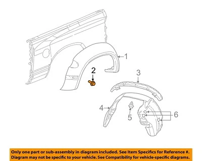 CHRYSLER OEM Protector contra salpicaduras-Tornillo protector frontal 6508332AA Foto 1 de 2
