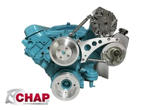 Alternador Pontiac de aluminio Billet y soporte de dirección asistida 350 400 455 Alt PS - Imagen 1 de 6