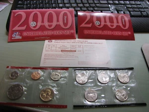 2000 United States Uncirculated Denver Mint Coin Set  5- Coins & 5- Quarters - Picture 1 of 6