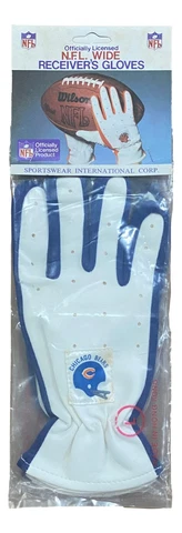 Vintage Officially Licensed Chicago Bears NFL Wide Receiver Gloves Cover