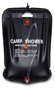 5 Gallon Portable Solar Camping Shower Bag for Outdoor Traveling Hiking - NEW! - Picture 1 of 4