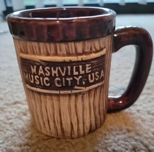 Nashville Music City, USA Kaffeetasse. Strukturierter 10 Unzen Becher. - Bild 1 von 4