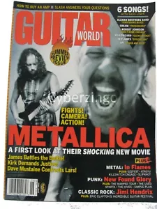 Guitar World Metallica June 2004 Vol 25 No 6 Vintage Magazine - Foto 1 di 8