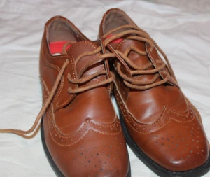 BOYS JOSMO DRESS SHOES-SIZE 12-BROWN - Picture 1 of 1