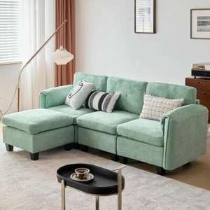 88.94" Sectional Sofa Modular Convertible Sofa L Shape Sofa Set for Living Room - Picture 1 of 5
