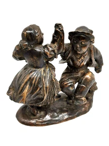 Bronzefigur Franz Barwig d.Ä. Tanzendes Bauernpaar Wien Bildhauer - Imagen 1 de 12