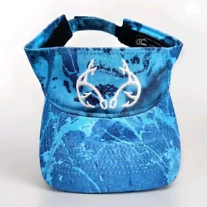 Realtree Unisex Blue Fishing Visor Hat Logo Fishing Outdoor Fits Most - Picture 1 of 5