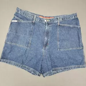 Pantalones Cortos De Colección~Revolt Para Mujer Talla 22 Azul Denim Y2K 100% Algodón - Imagen 1 de 7