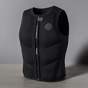 Men Women Adult Neoprene Buoyancy Life Jacket Snorkel Surfing Life Save Vestva - Picture 1 of 20