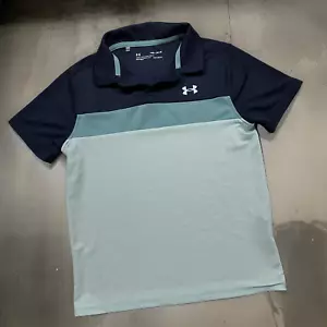 •PRE-LOVED• *UNDER ARMOUR* ~boys golf collar shirt* (Activewear) (YOUTH MEDIUM) - Picture 1 of 4