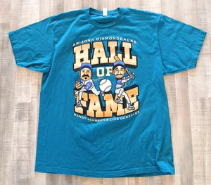 Arizona Diamondbacks Hall of Fame Randy Johnson Luis Gonzalez T Tee Shirt - Picture 1 of 7