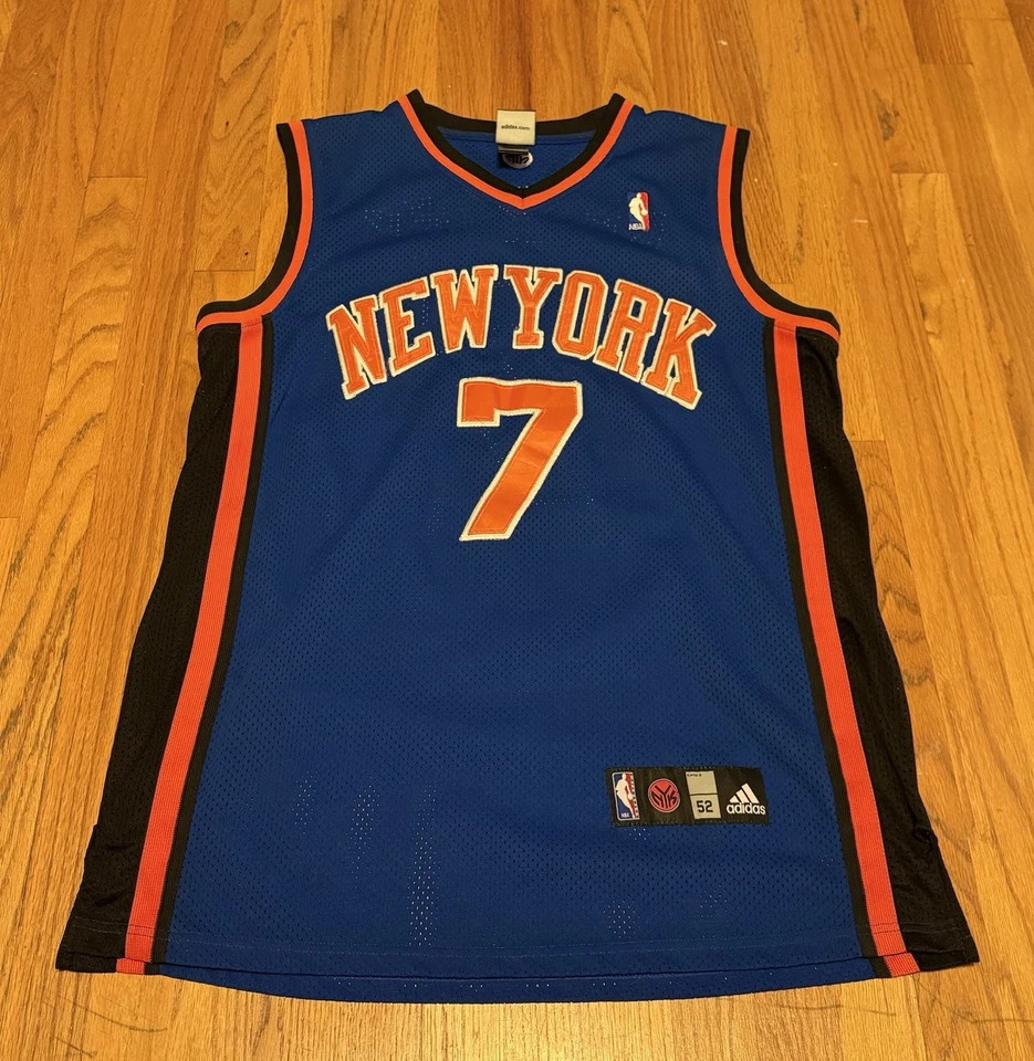 New York Knicks Carmelo Anthony Jersey Mens 52 Large Adidas Sewn #7 - Image 1 of 4