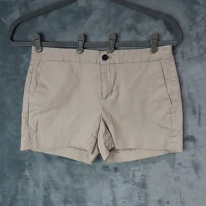 Pantaloncini Banana Republic donna 8 kaki Hampton fit chino casual misto cotone - Foto 1 di 13