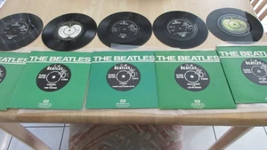 THE BEATLES 45's EMI RECORDS X 5 R5114 R5722 R5655 R6013 R5814 - Picture 1 of 3