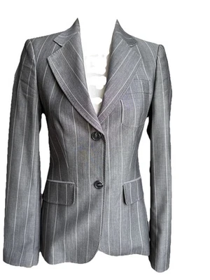 Massimo Dutti Pinstripe Wool Suit Women’s Size Small /  2 Regular - Image 1 of 4