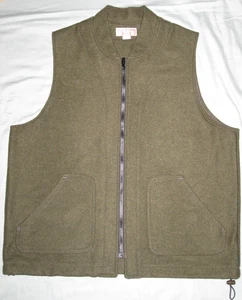 C C Filson Co. Seattle moss green wool full zip vest / jacket liner, men's sz XL - Picture 1 of 14