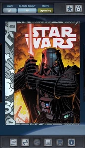 🔥Topps Star Wars Card Trader🔥Darth Vader Comic Cover Arthur Adams 2020 10cc🔥 - Picture 1 of 3