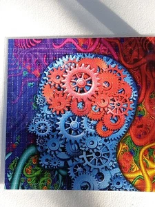 "The Life of the Mind #64"  LSD Blotter Art  7.5" by 7.5" = 900  - RARE - Picture 1 of 9