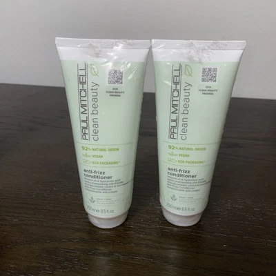 2 Acondicionadores antiencrespamiento Paul Mitchell CLEAN BEAUTY - 8,5 fl oz (250 ml) NUEVO Foto 1 de 2