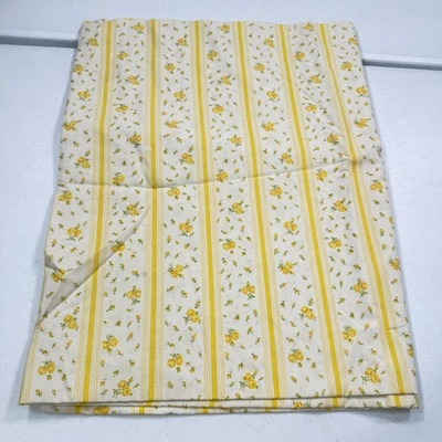 Sábana plana vintage fashion manor gemelas rosas amarillas rayas flores y2k años 90 1488-7 Foto 1 de 4