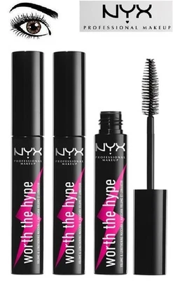 NYX Mascara 15,75 ml Worth the Hype Neu & Ovp Wimperntusche Schwarz 3 x 5,25 ml