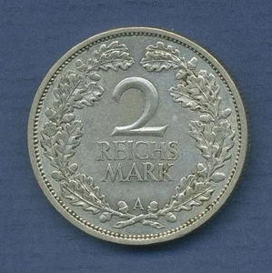 Deutsches Reich Weimar 2 Mark 1927 A, Kursmünze, J 320 ss-vz (m6816) - Picture 1 of 2