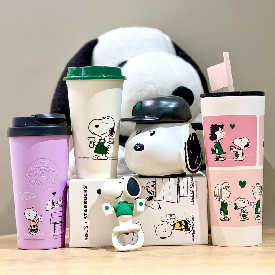 Starbucks China 2025 Carino Snoopy Tazza Mug e Tazza Isolata Set Regalo Compleanno - Immagine 1 di 4