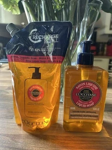 L’Occitane 500ml Hand & Body Wash Plus 500ml Refill In Rose. - Picture 1 of 1