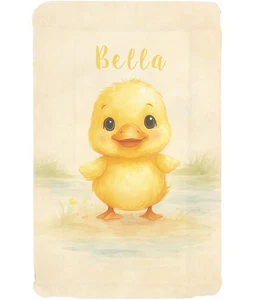 Puddle Duck Personalised Baby Changing Mat Padded, Wipe Clean Nursery - Picture 1 of 1