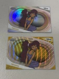2025 Topps Chrome Disney Megara Gold rifrattore onda #/50 e rifrattore!! - Foto 1 di 1