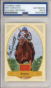 2012 Panini Golden Age Ron Turcotte SIGNED Secretariat Wins PSA DNA AUTOGRAPHED - Picture 1 of 2