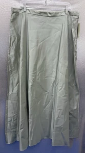 Michaelangelo Skirt Womens Plus Sz 20 Seamist Light Green Satin Formal Maxi NWT - Picture 1 of 5