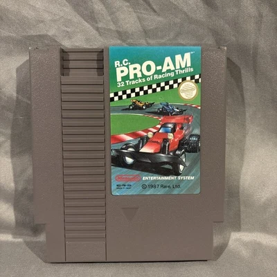 R.C. Pro-Am Nintendo Entertainment System NES 1987 w/ Manual Tested - Image 1 of 4