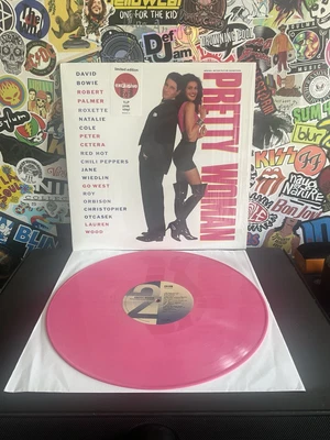 PRETTY WOMAN Soundtrack VG++ PINK VINYL W/HYPE STICKER  - Image 1 of 2