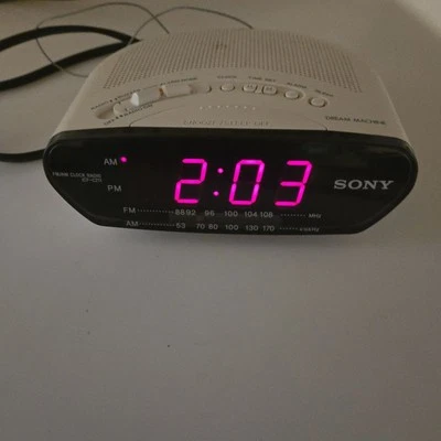 Sony ICF-C211 Reloj Despertador Radio AM/FM Probado Limpio Buen Estado De Colección Foto 1 de 4