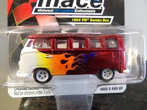 WHITE LIGHTNING 1964 VOLKSWAGEN SAMBA BUS  2004 JOHNNY LIGHTNING   1:64  SAMPLE - Picture 1 of 6