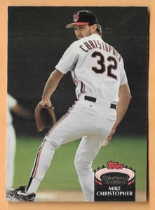 MIKE CHRISTOPHER CLEVELAND INDIANS #612 - TOPPS STADIUM CLUB NM-MT 1992 - Picture 1 of 2