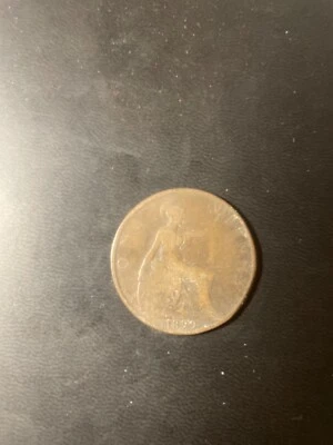 1899 Gran Bretaña Reino Unido Reina Victoria Un centavo Foto 1 de 2