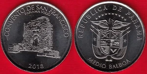 Panama Medio balboa 2018 "Convento de San Francisco" UNC - Picture 1 of 1