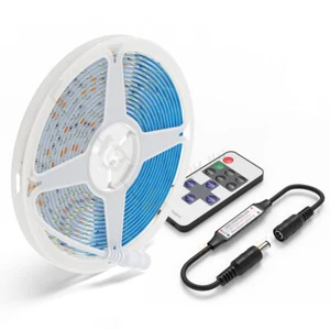 12V LED Strip Light 5050 SMD 2835 Flexible Ribbon Stripe 16ft 5M tape kit - Picture 1 of 11