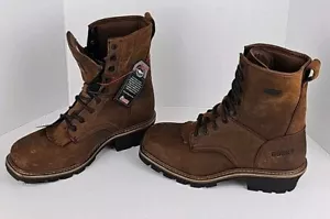 ROCKY WORK Men's Sz 11W 9" Square Toe Logger Composite Toe Waterproof Work Boot - Picture 1 of 16