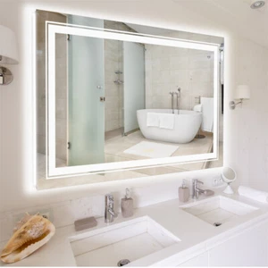 Specchio bagno LED 100x60 140x70 specchio da parete specchio luminoso touch senza appannamento dimmerabile - Foto 1 di 14