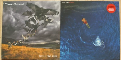 DAVID GILMOUR Rattle That Lock LP + RICHARD WRIGHT Wet Dream LP Ltd Blue M Vinyl - Image 1 of 3