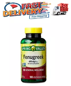 Spring Valley Fenugreek Dietary Supplement, 610 mg, 100 Count - Picture 1 of 7